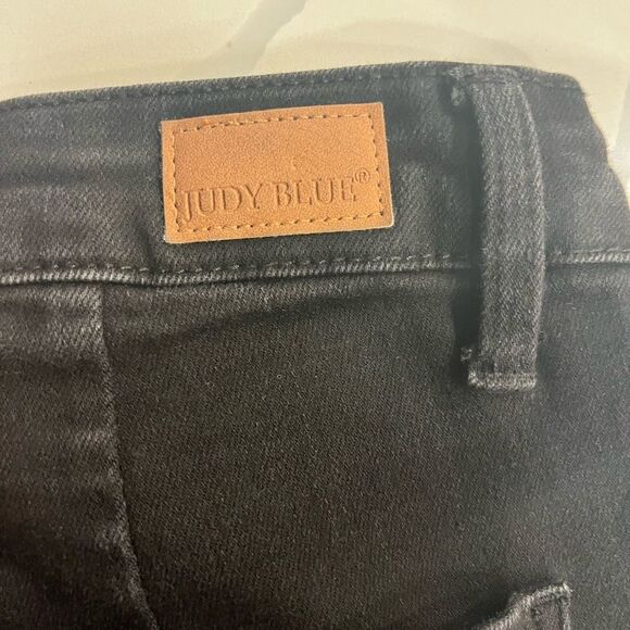 Judy Blue Jeans Womens 14W Black High Rise Denim Jogger *Missing Drawstring - Picture 8 of 11